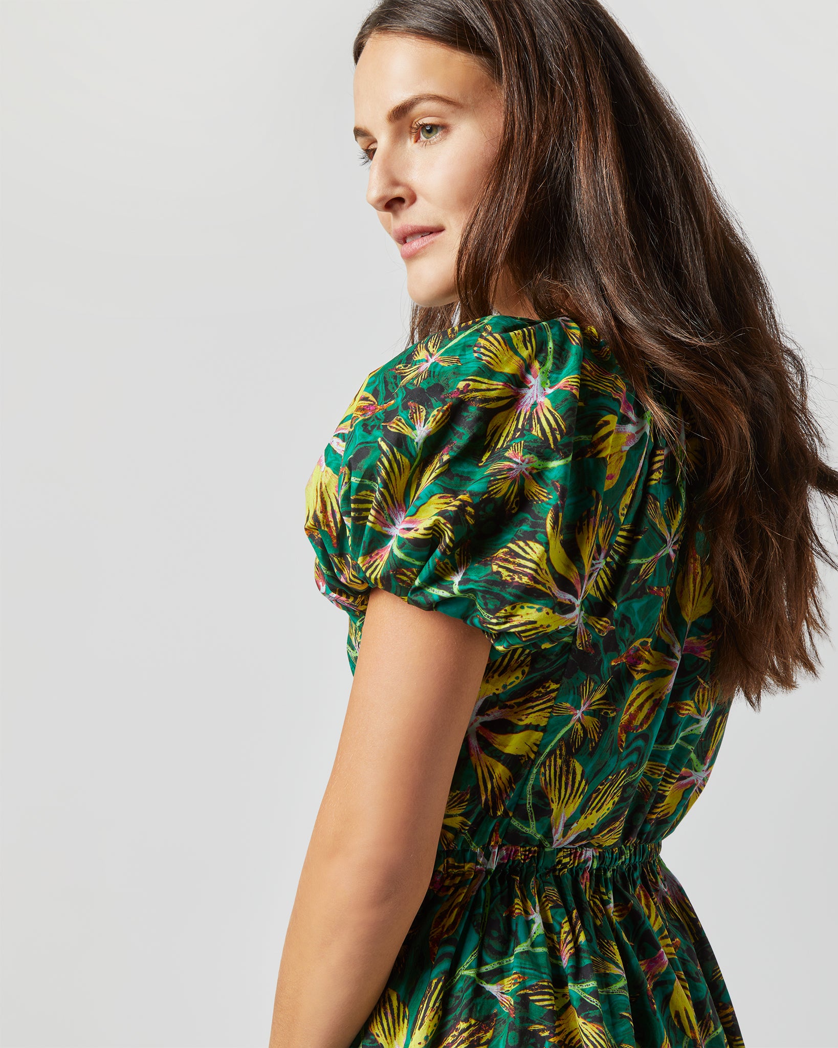 Cecile Dress in Tigerlily