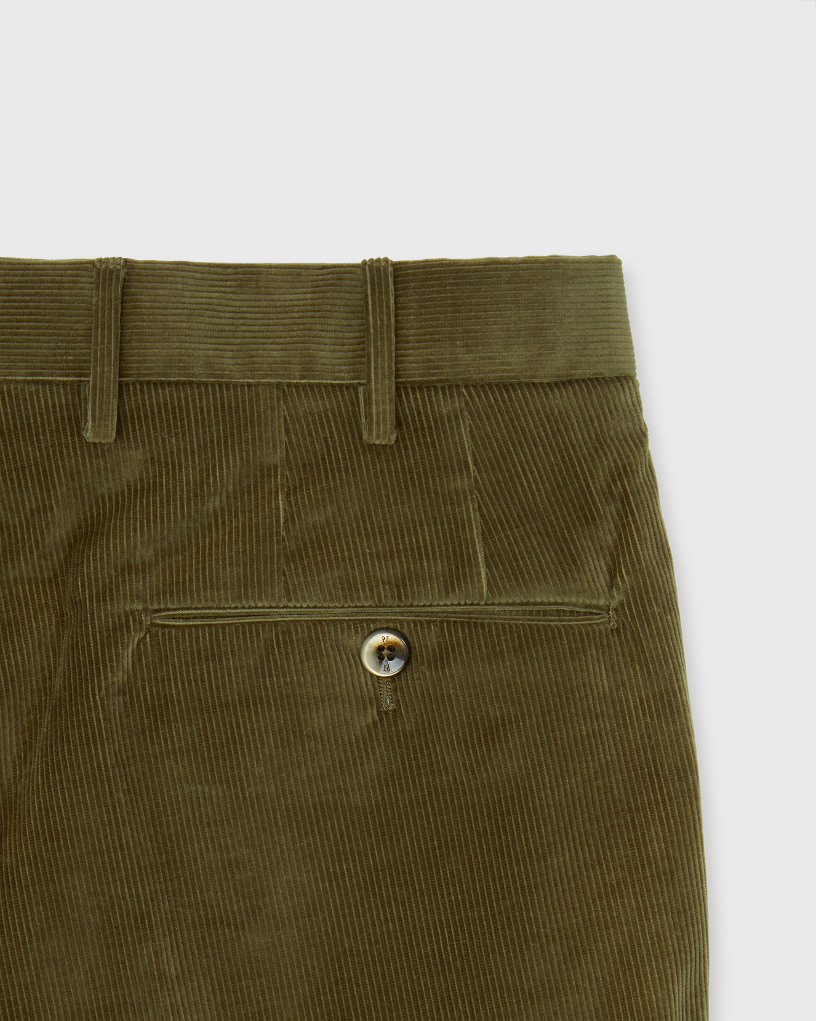 Sport Trouser in Olive Stretch Corduroy