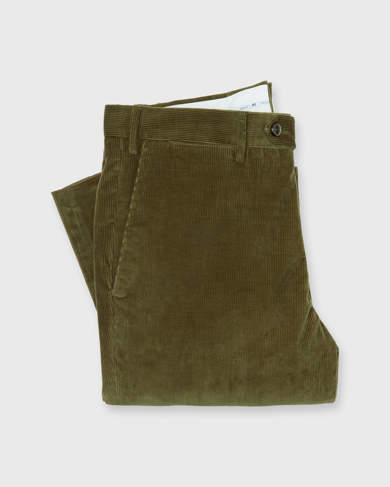 Sport Trouser in Olive Stretch Corduroy
