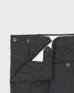 Load image into Gallery viewer, Dress Trouser in Charcoal Mini Houndstooth Wool
