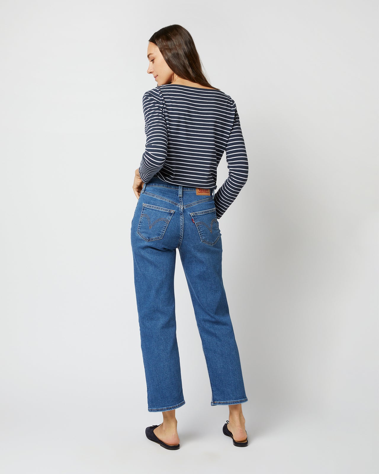 Ribcage Straight Ankle Jean in Summer Slide