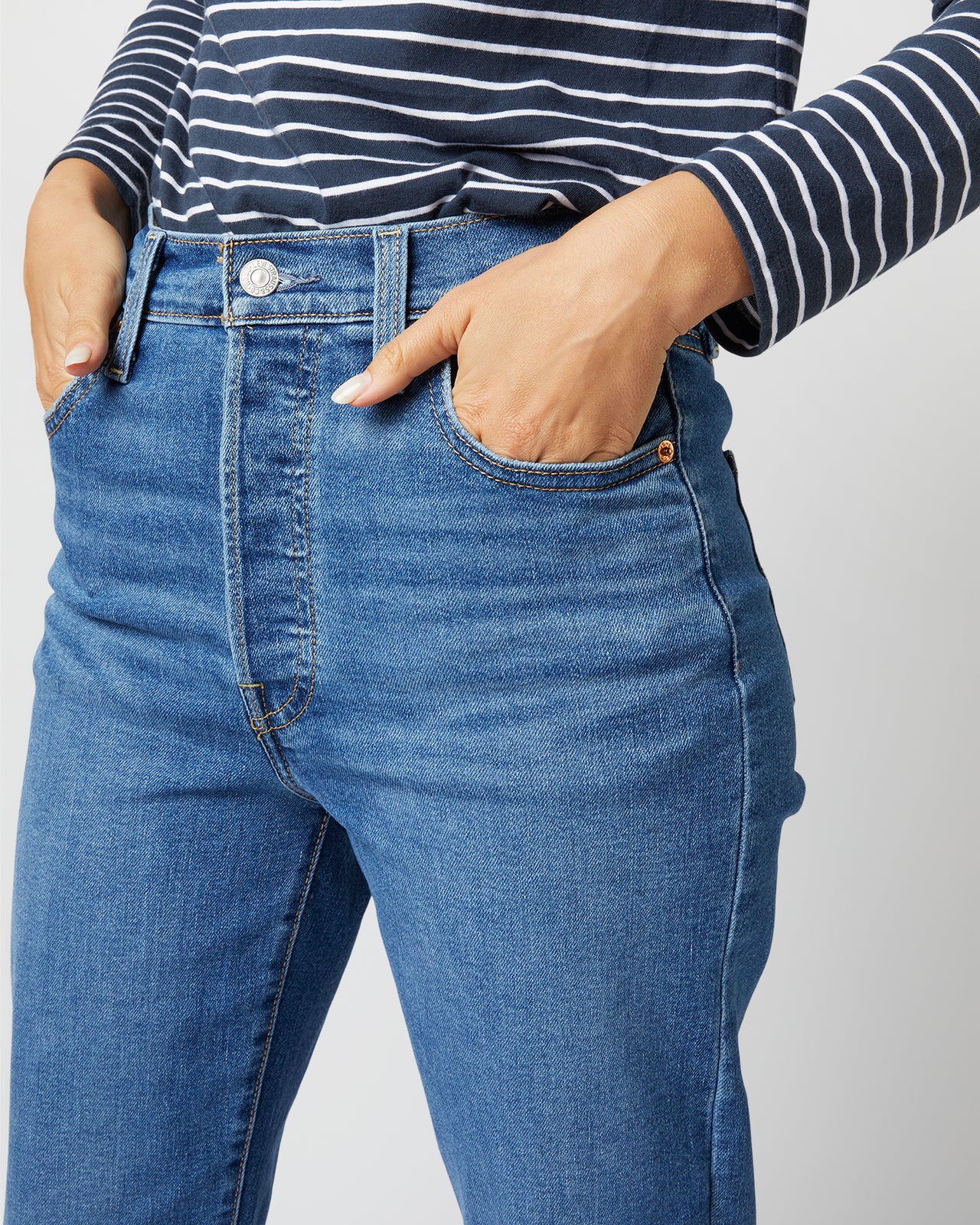 Ribcage Straight Ankle Jean in Summer Slide