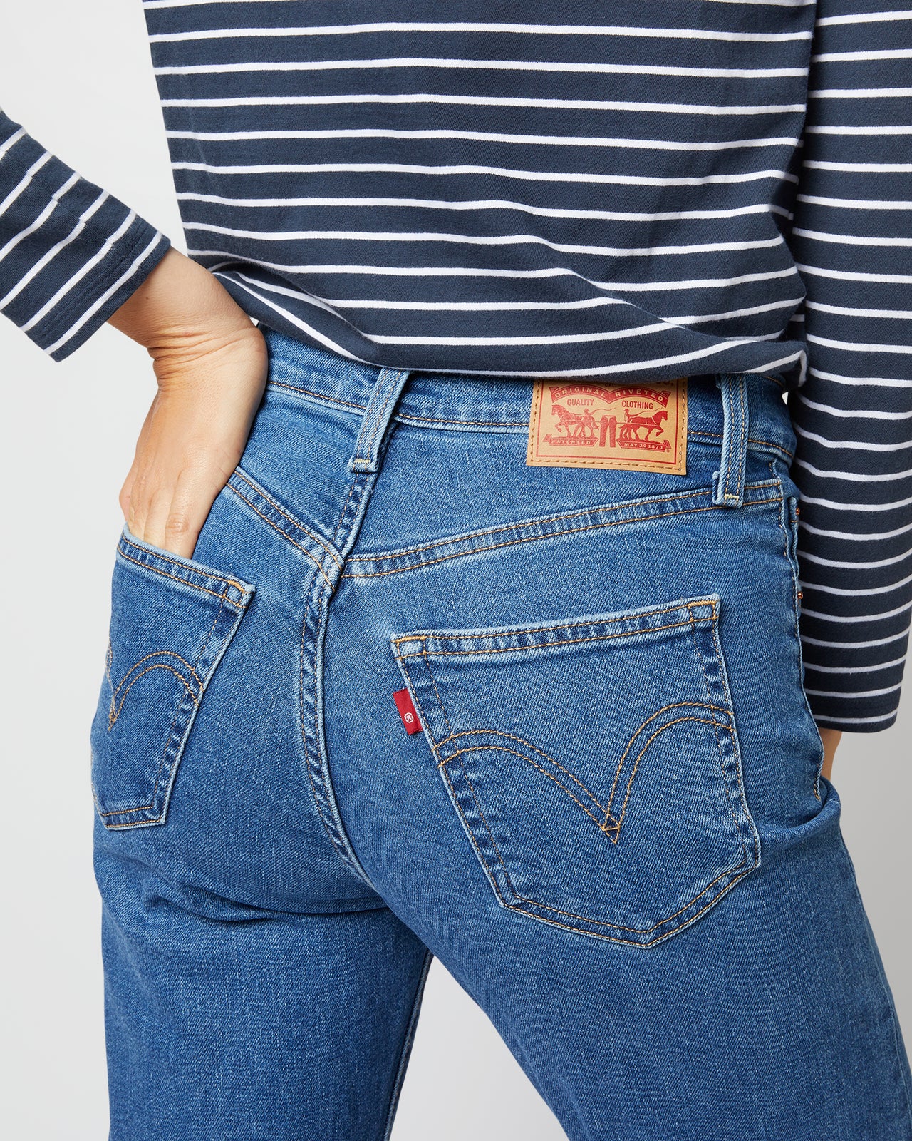 Ribcage Straight Ankle Jean in Summer Slide