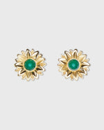 Load image into Gallery viewer, Limoncello Micro Earrings in Gold/Jade
