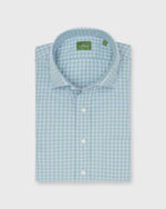 Load image into Gallery viewer, Spread Collar Sport Shirt in Sage/Peri Gingham Poplin
