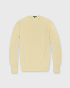 Crewneck Sweater in Lemon Cotton