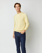 Load image into Gallery viewer, Crewneck Sweater in Lemon Cotton
