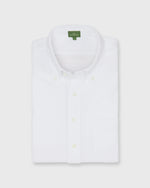 Load image into Gallery viewer, Knit Button-Down Popover Shirt in White Pima Pique
