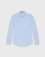 Load image into Gallery viewer, Knit Button-Down Popover Shirt in Sky Oxford Pima Pique

