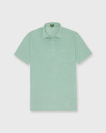 Load image into Gallery viewer, Short-Sleeved Polo in Green Oxford Pima Pique
