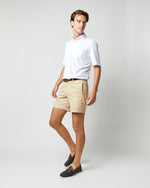 Load image into Gallery viewer, Short-Sleeved Polo in White Terry

