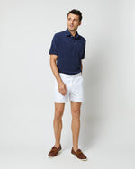 Load image into Gallery viewer, Short-Sleeved Polo in Navy Terry
