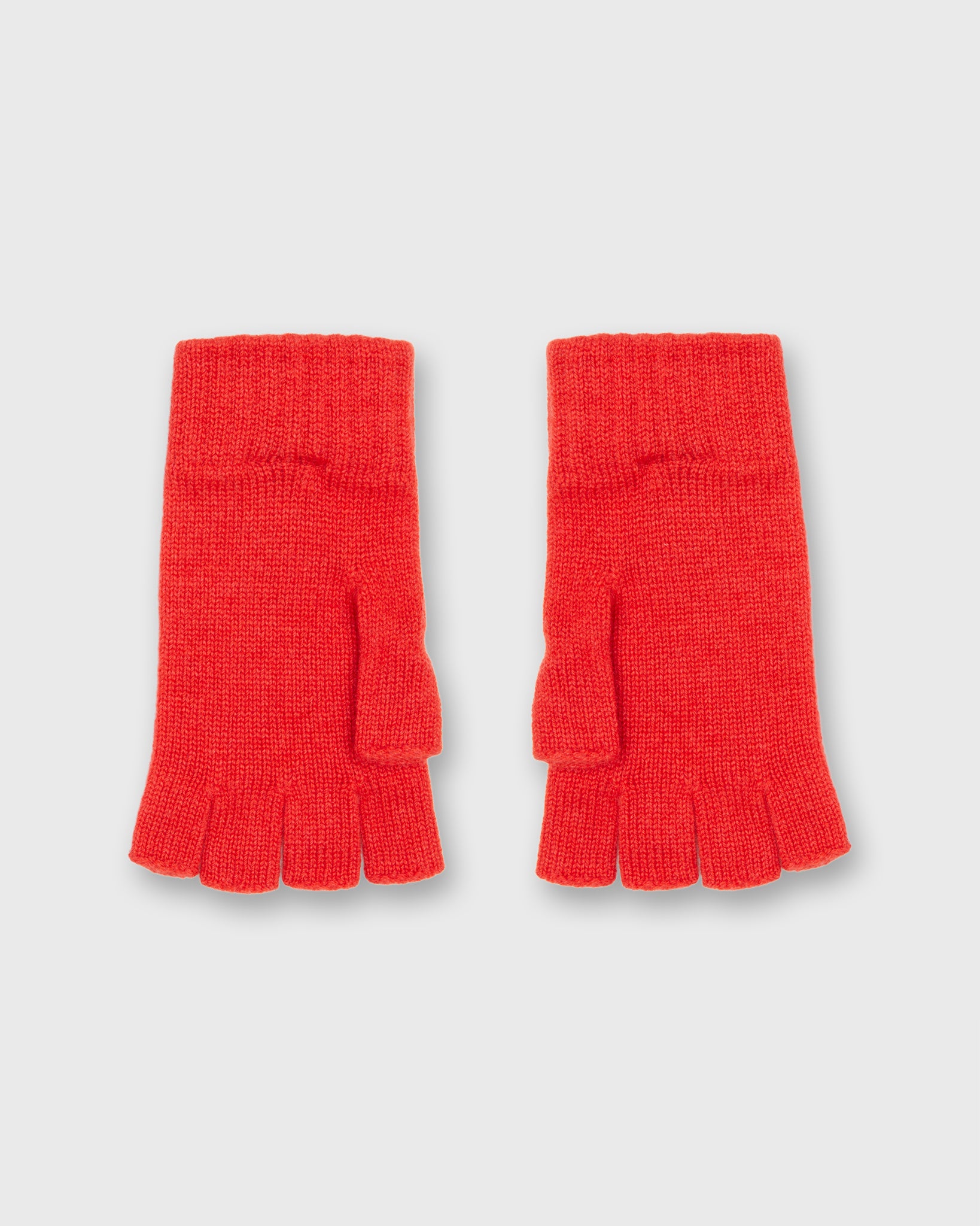 Cashmere Fingerless Gloves in Orkney Red