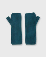 Load image into Gallery viewer, Cashmere-Ribbed Wristwarmer in Mallard
