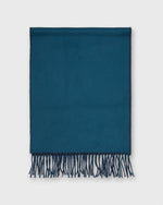 Load image into Gallery viewer, Reversible Cashmere Scarf in Navy/Mallard
