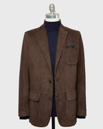 Load image into Gallery viewer, Butcher Jacket in Chocolate Suede

