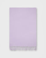 Load image into Gallery viewer, Handwoven Scarf in Pale Lavender Brushed Cashmere Twill
