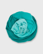 Load image into Gallery viewer, Handwoven Scarf in Emerald Ombre Brushed Cashmere Twill
