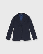 Load image into Gallery viewer, Sarah Jacket in Navy Wool Seersucker
