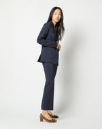 Load image into Gallery viewer, Sarah Jacket in Navy Wool Seersucker
