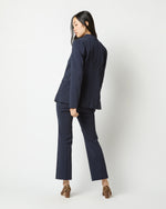 Load image into Gallery viewer, Sarah Jacket in Navy Wool Seersucker
