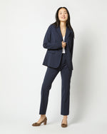 Load image into Gallery viewer, Sarah Jacket in Navy Wool Seersucker
