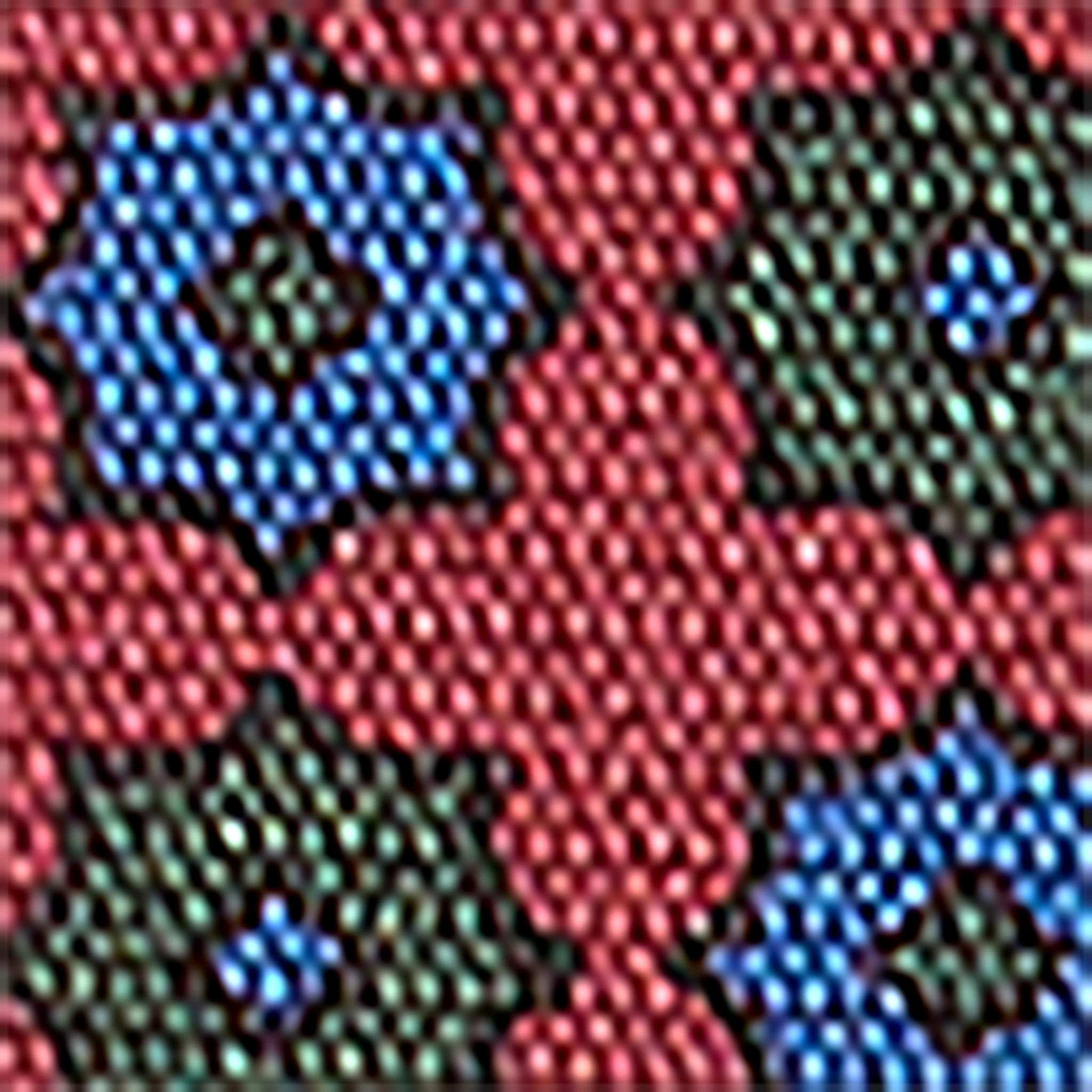 Silk Print Tie in Red/Green/Sky Flower