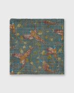 Load image into Gallery viewer, Wool/Silk Pocket Square in Heather Lake Pheasant
