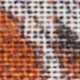 Wool/Silk Pocket Square in Lovat/Orange Floral