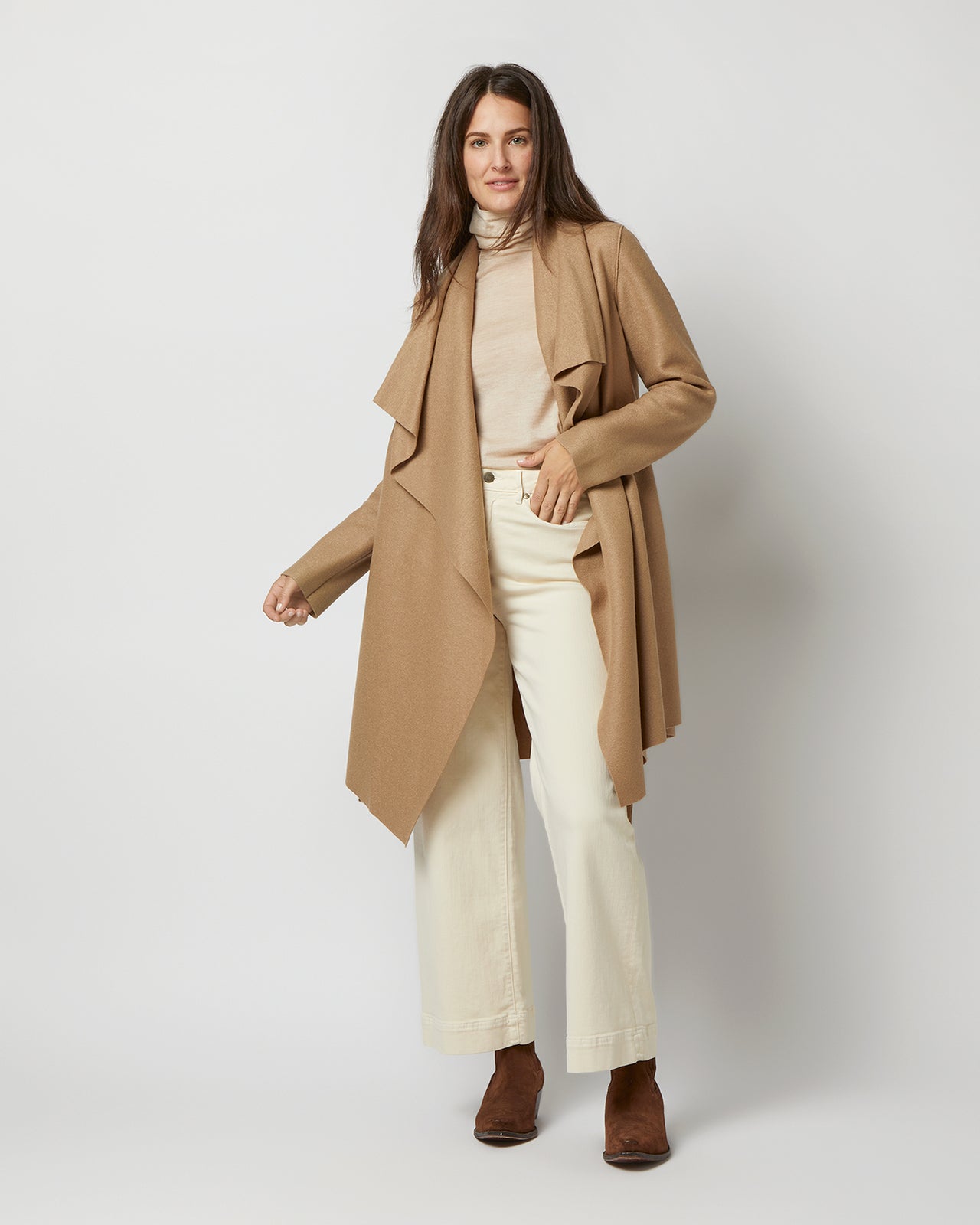 Blanket Coat in Tan