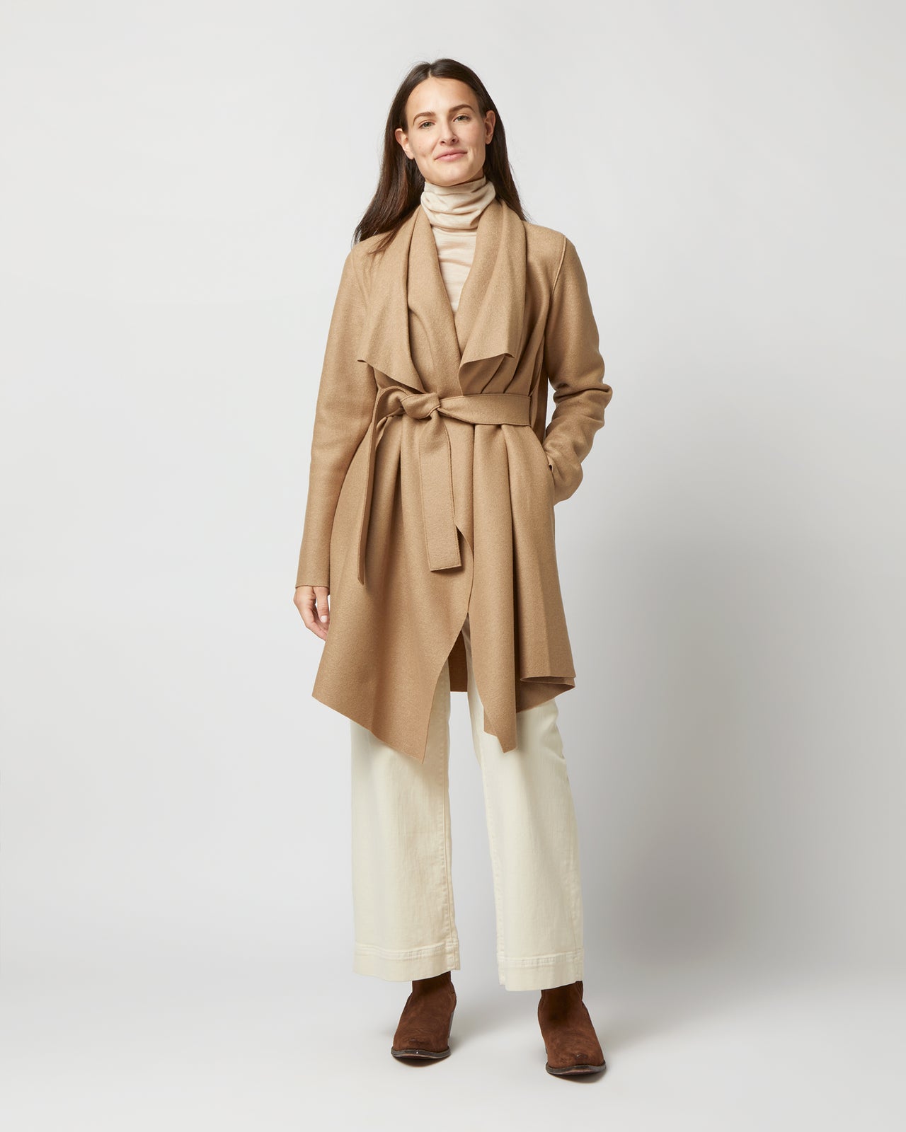 Blanket Coat in Tan