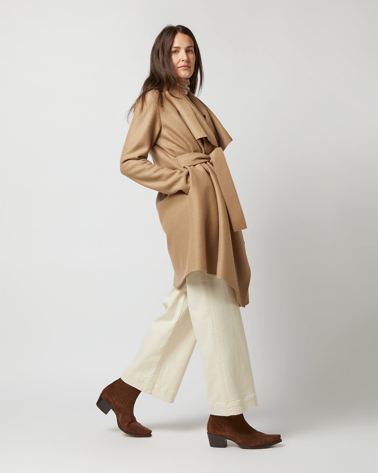 Blanket Coat in Tan