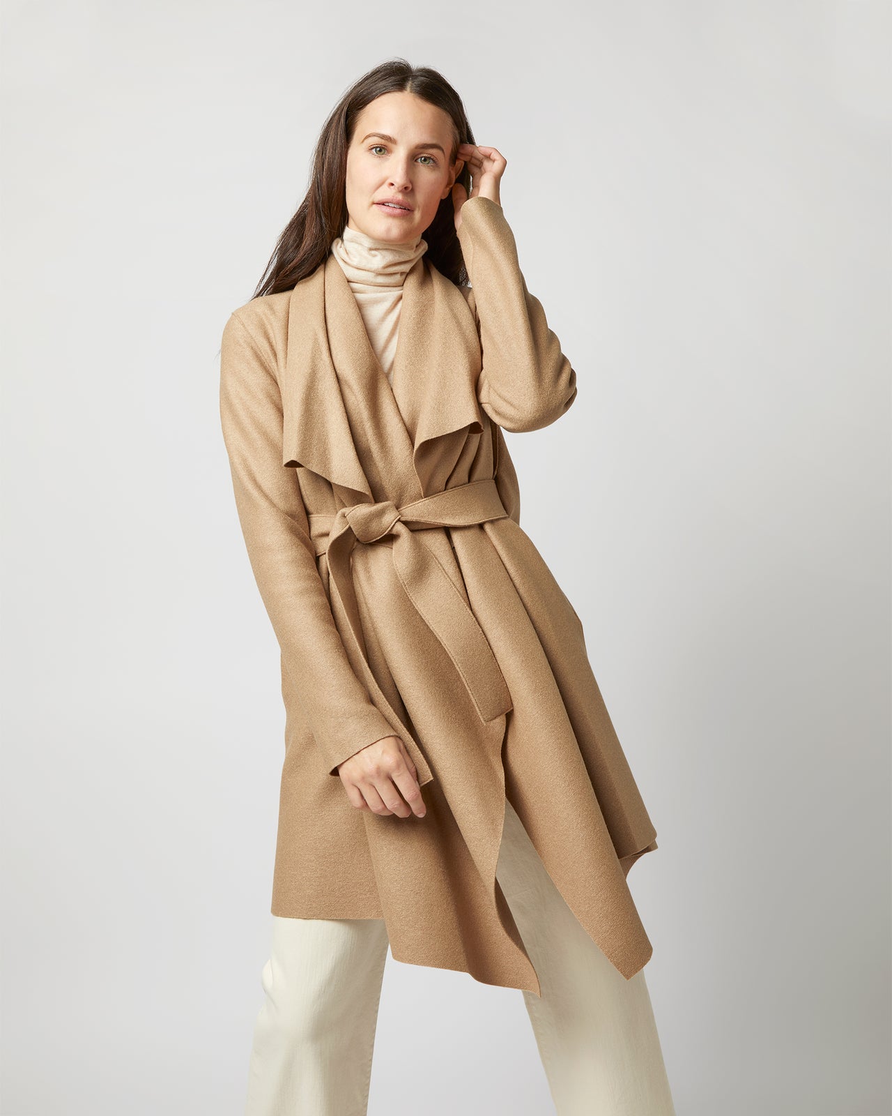 Blanket Coat in Tan
