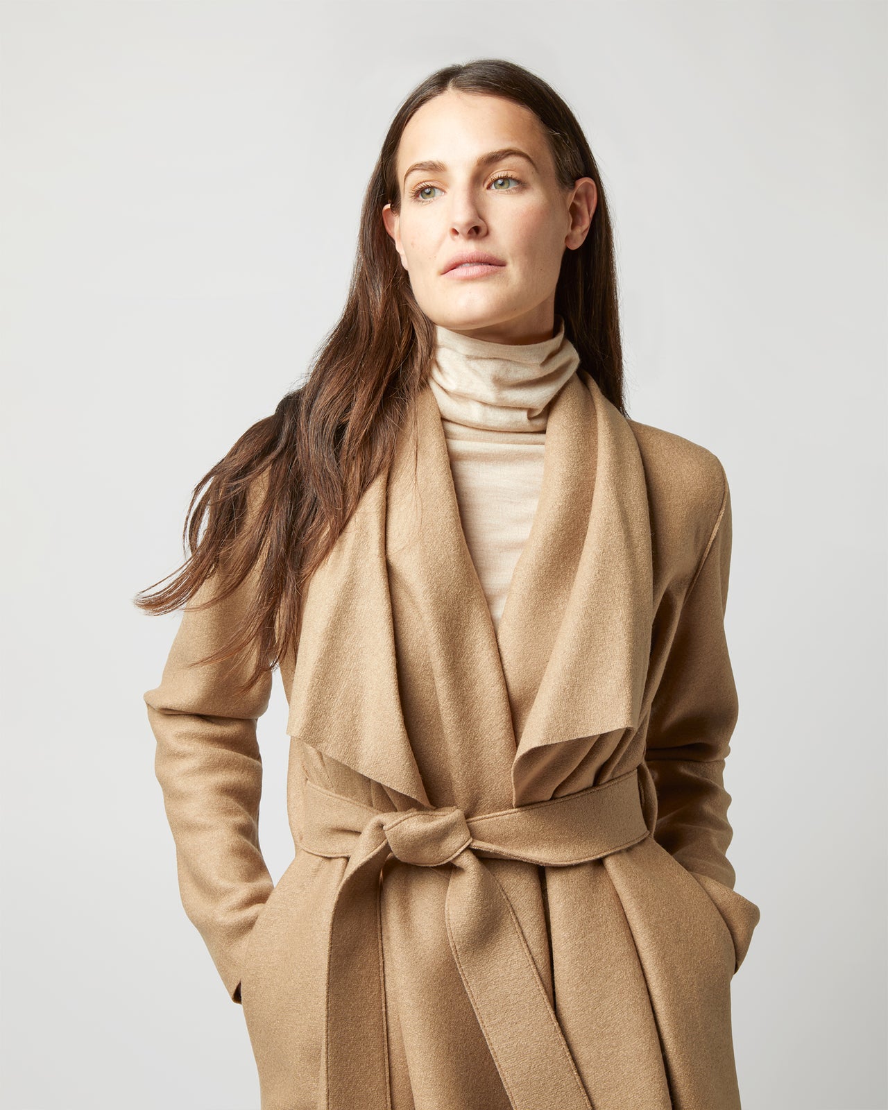 Blanket Coat in Tan