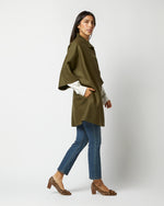 Load image into Gallery viewer, Kimono Coat in Moss Green
