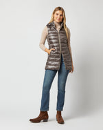 Load image into Gallery viewer, Serena Fitted Long Vest in Charcoal
