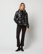Load image into Gallery viewer, Gloss Short Jacket with Knit Gloves in Black
