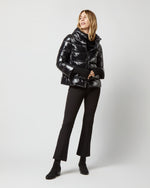 Load image into Gallery viewer, Gloss Short Jacket with Knit Gloves in Black
