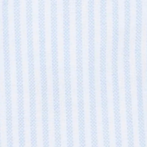 Button-Front Boxer Short in Blue/White University Stripe Oxford