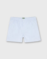 Load image into Gallery viewer, Button-Front Boxer Short in Blue/White University Stripe Oxford
