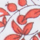 Cotton Print Pocket Square in Red/White Multi Chamomile Liberty Fabric