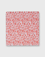 Load image into Gallery viewer, Cotton Print Pocket Square in Red/White Multi Chamomile Liberty Fabric
