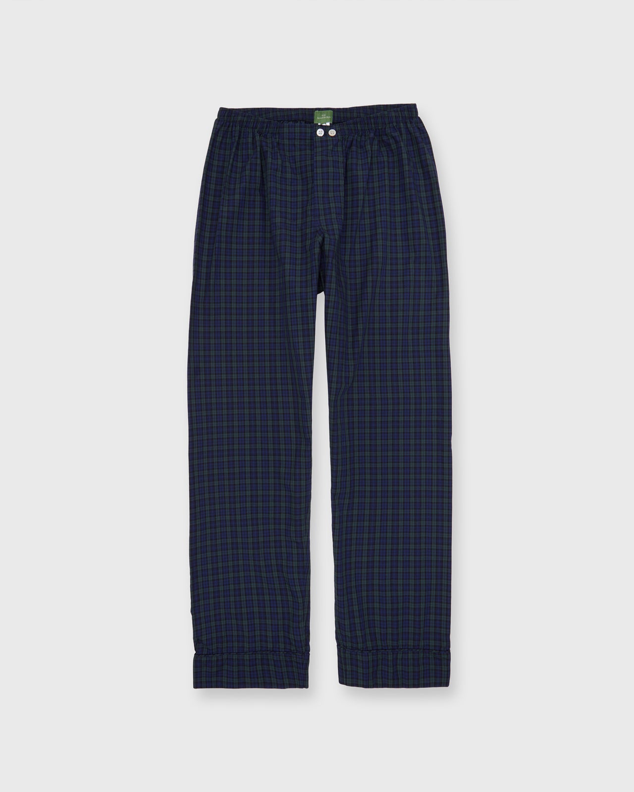 Pajama Set in Navy Blackwatch Tartan Poplin