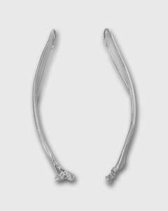 Rattlesnake Rib Earrings in Sterling Silver