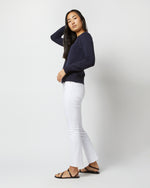 Load image into Gallery viewer, Aria Sweater in Navy Cotton Tape Yarn
