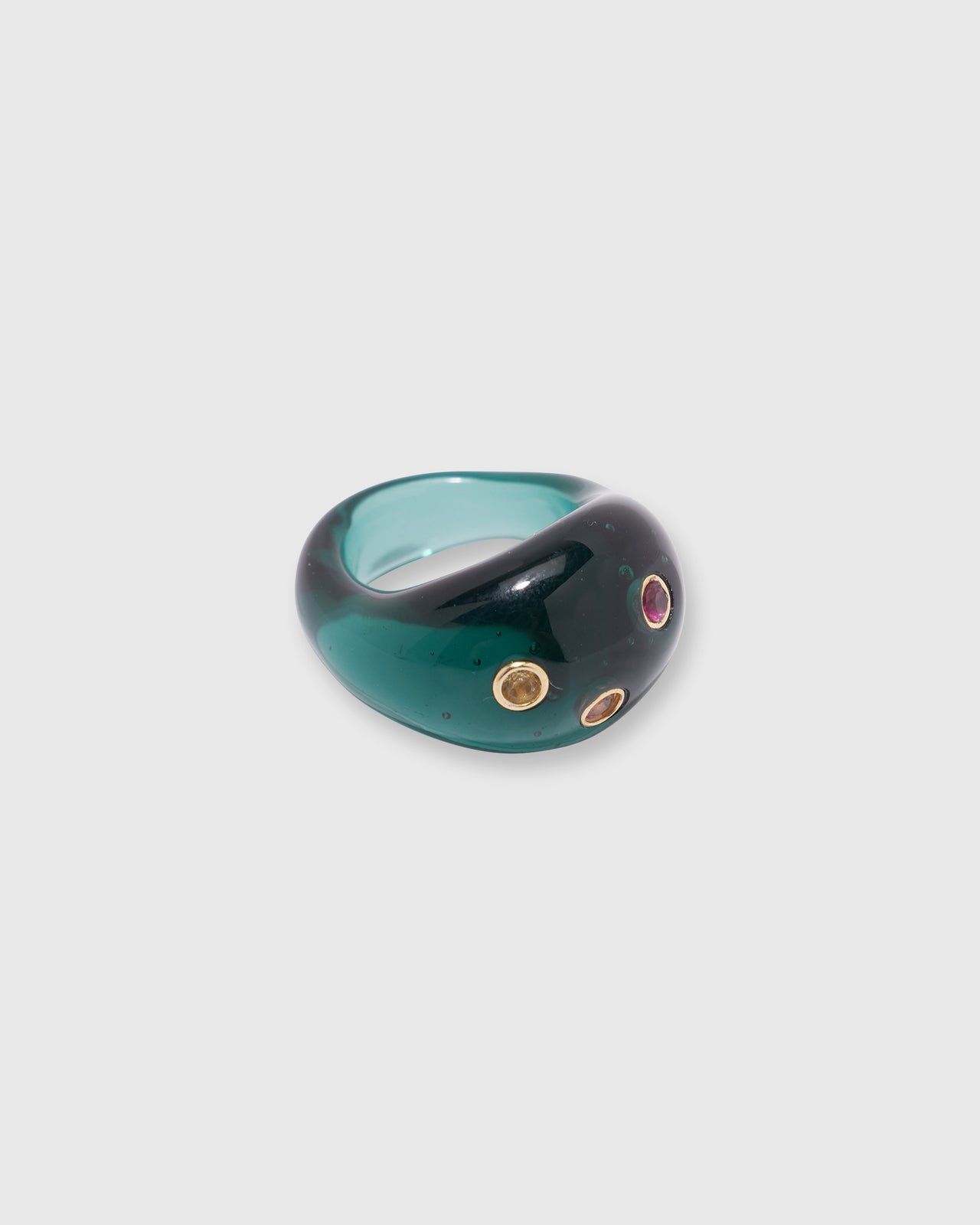 Monument Ring in Deep Teal