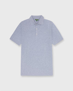 Rally Polo Sweater in Heather Fog Cotton