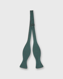 Silk Bow Tie in Forest/Blue/Gold Foulard