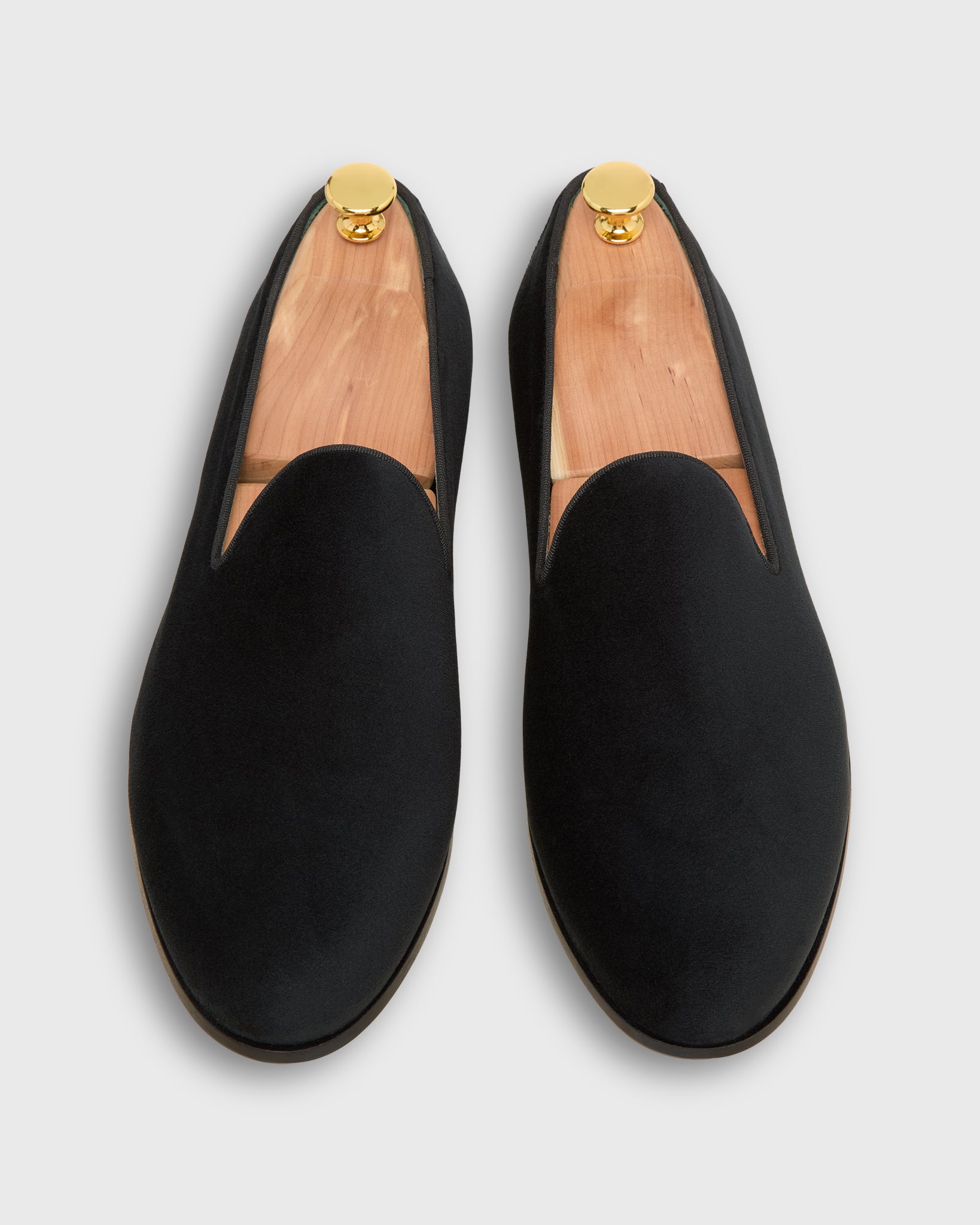 Formal Slipper in Black Velvet
