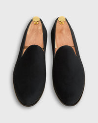 Formal Slipper in Black Velvet